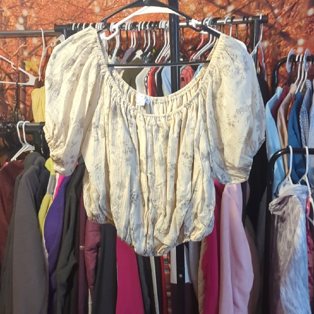 HYFVE Cream Puff Sleeve Blouse